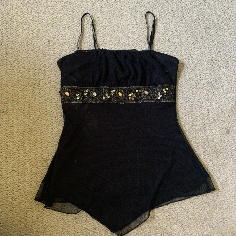 Y2K mesh tank top